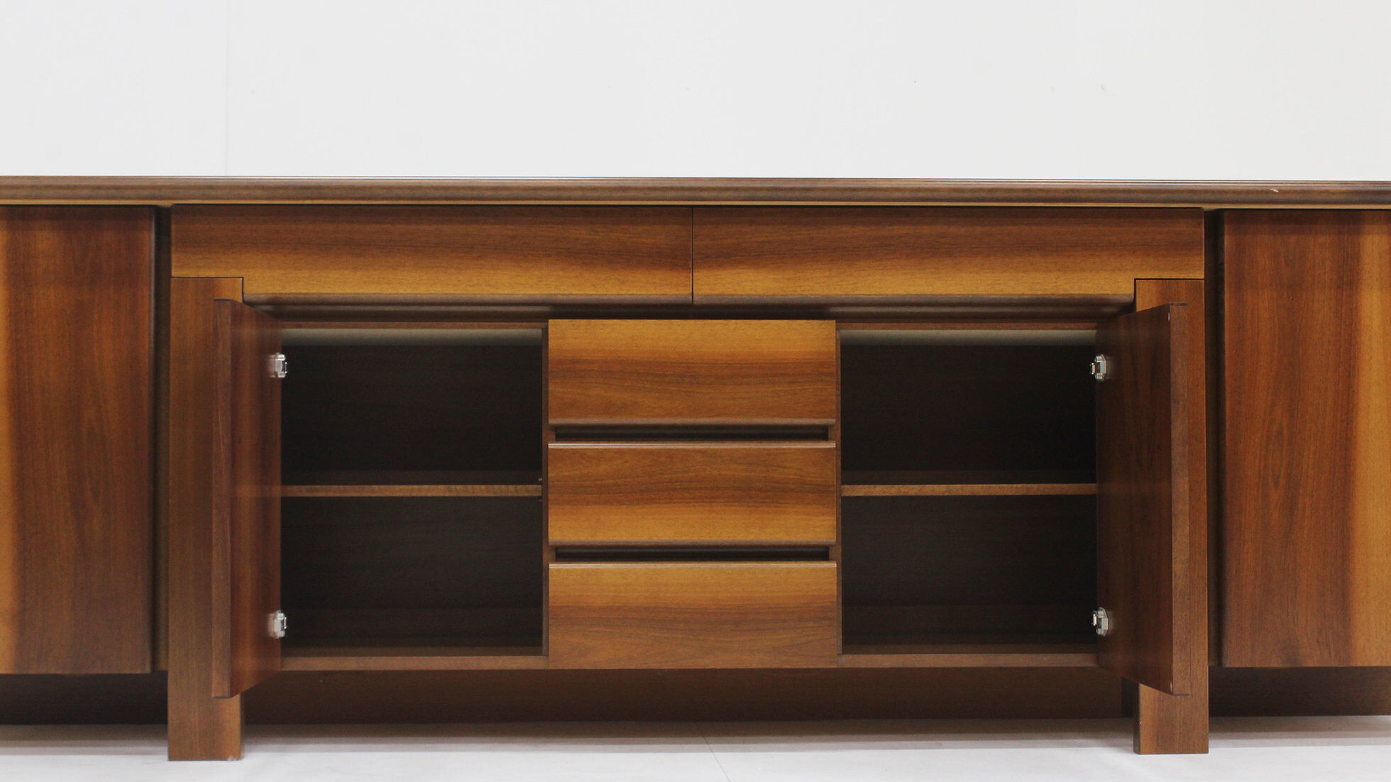 Vintage Italian walnut sideboard 1960s