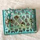 Antique enamelled cast iron soap dish