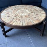 Large Herbier model coffee table in ceramic signed Roger Capron, 1960