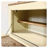 Vintage chest of drawers with 3 drawers and a flap