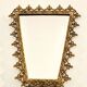 Vintage Italian rococo style mirror from the 50s