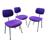 3 chaises recouvertes de tissus Kvadrat