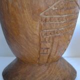 Mortar and pestle made of exotic African wood