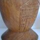 Mortier et pilon en bois exotique africain