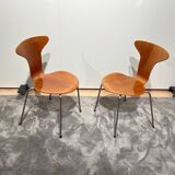 Set of Teak Desk Chairs, Denmark, 1950s