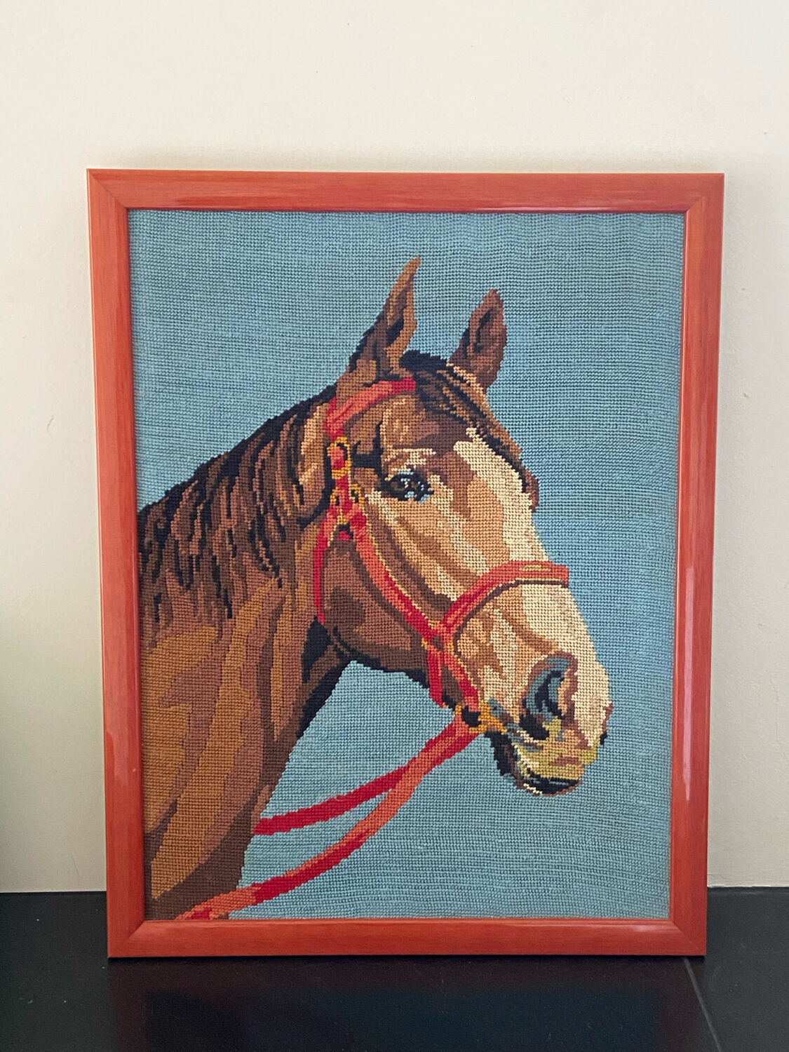 Canvas , horse's head