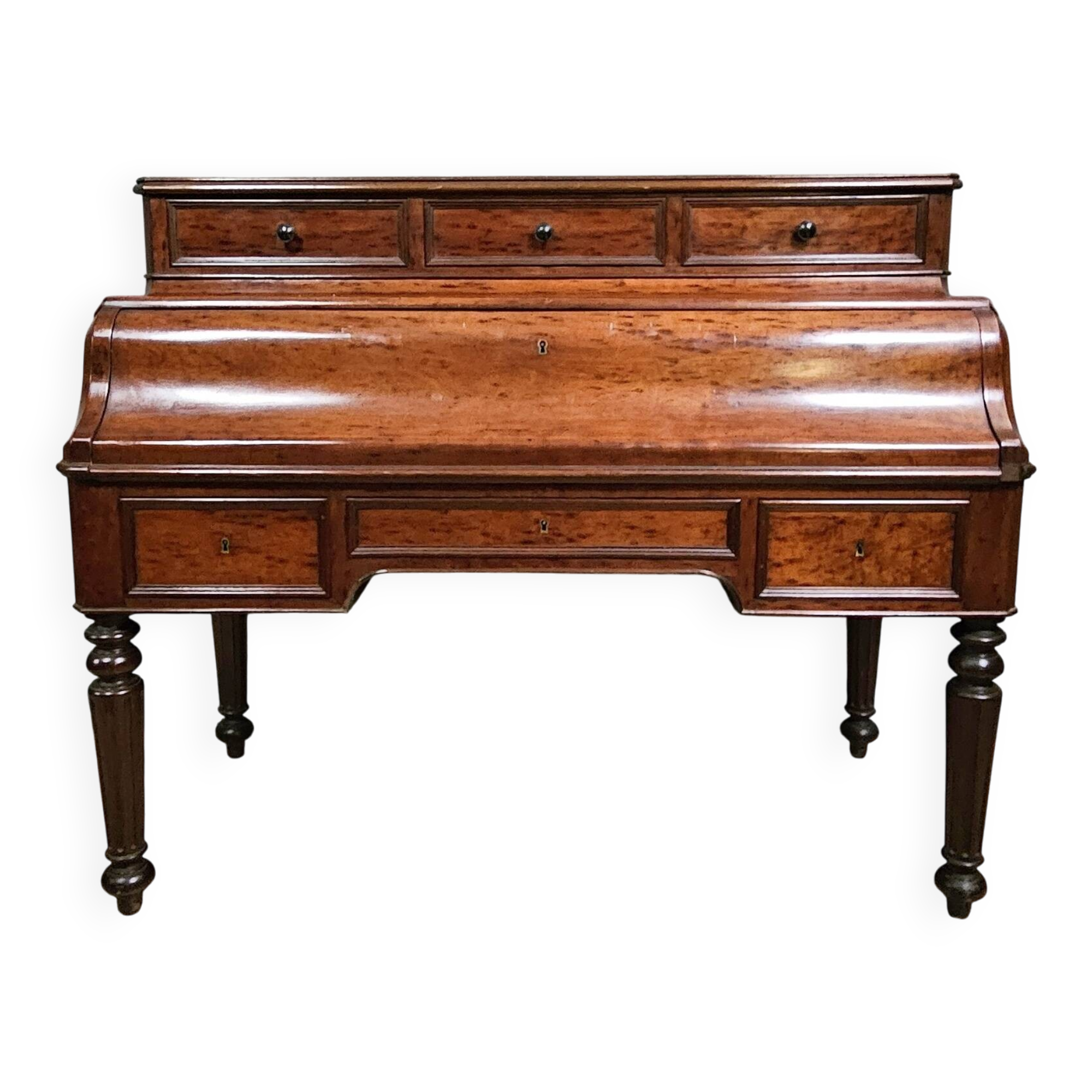 Bureau ancien à cylindre – époque Louis-Philippe / XIXe siècle