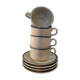 Four cups and their saucers