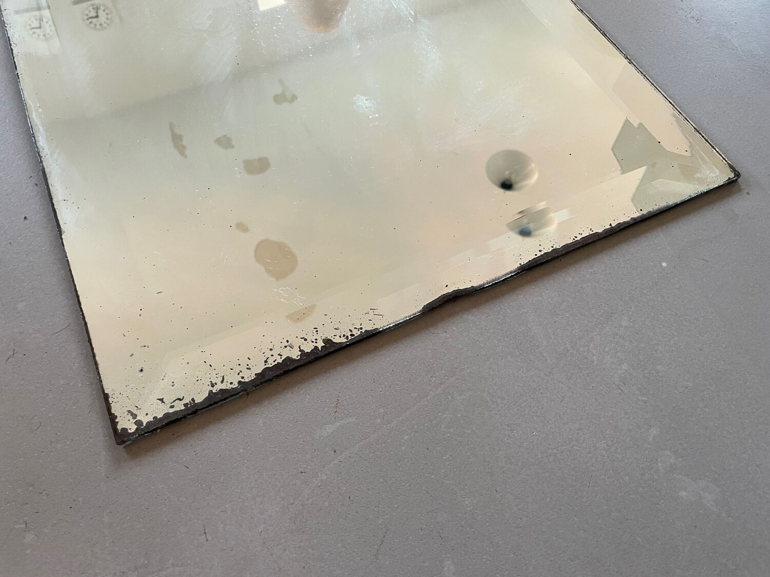 Large beveled mirror 42x166cm