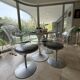 Set of 4 "Champagne Chair" chairs by E & E Laverne – Formes Nouvelles - 60'