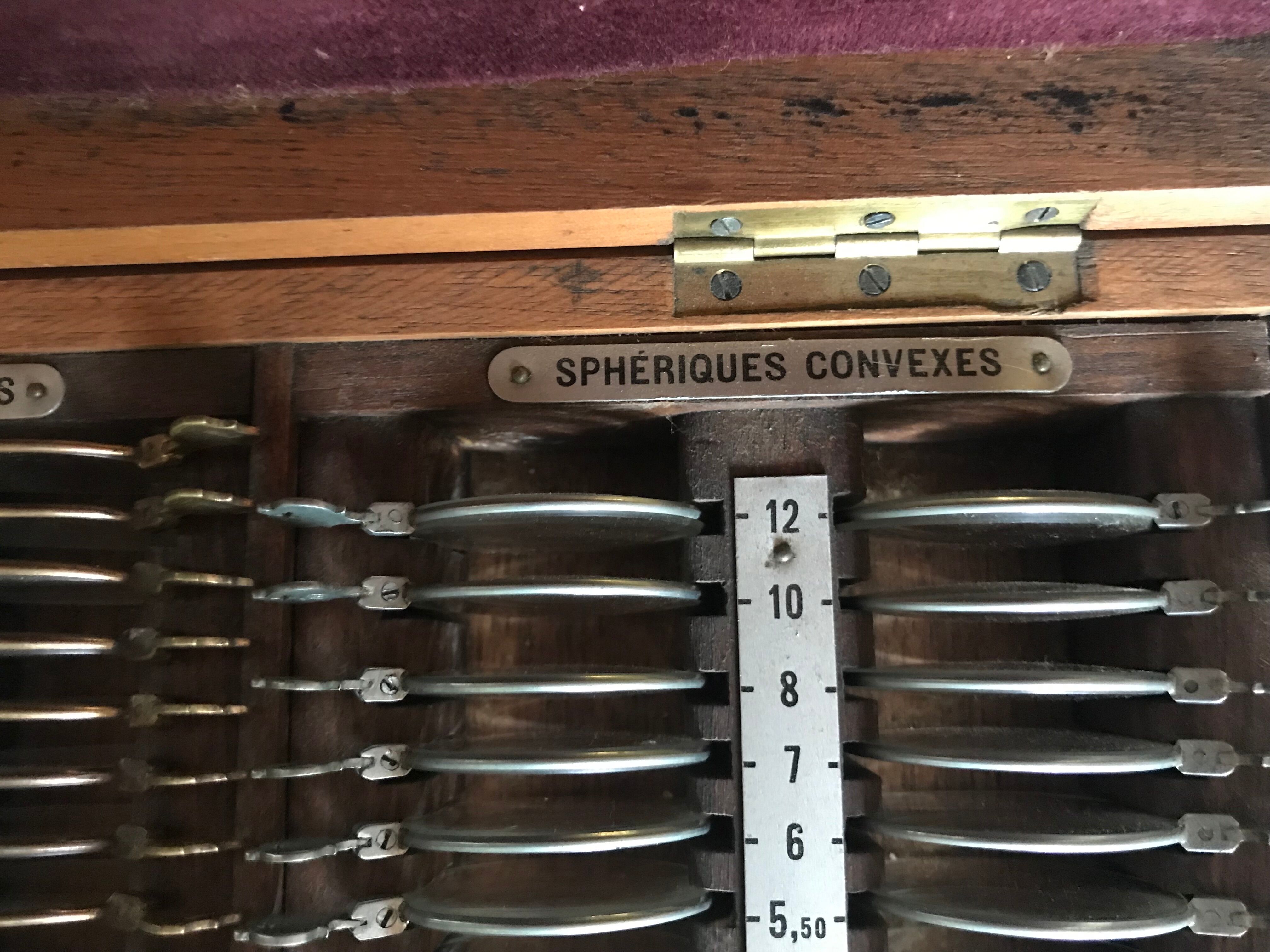 Test optical lens box