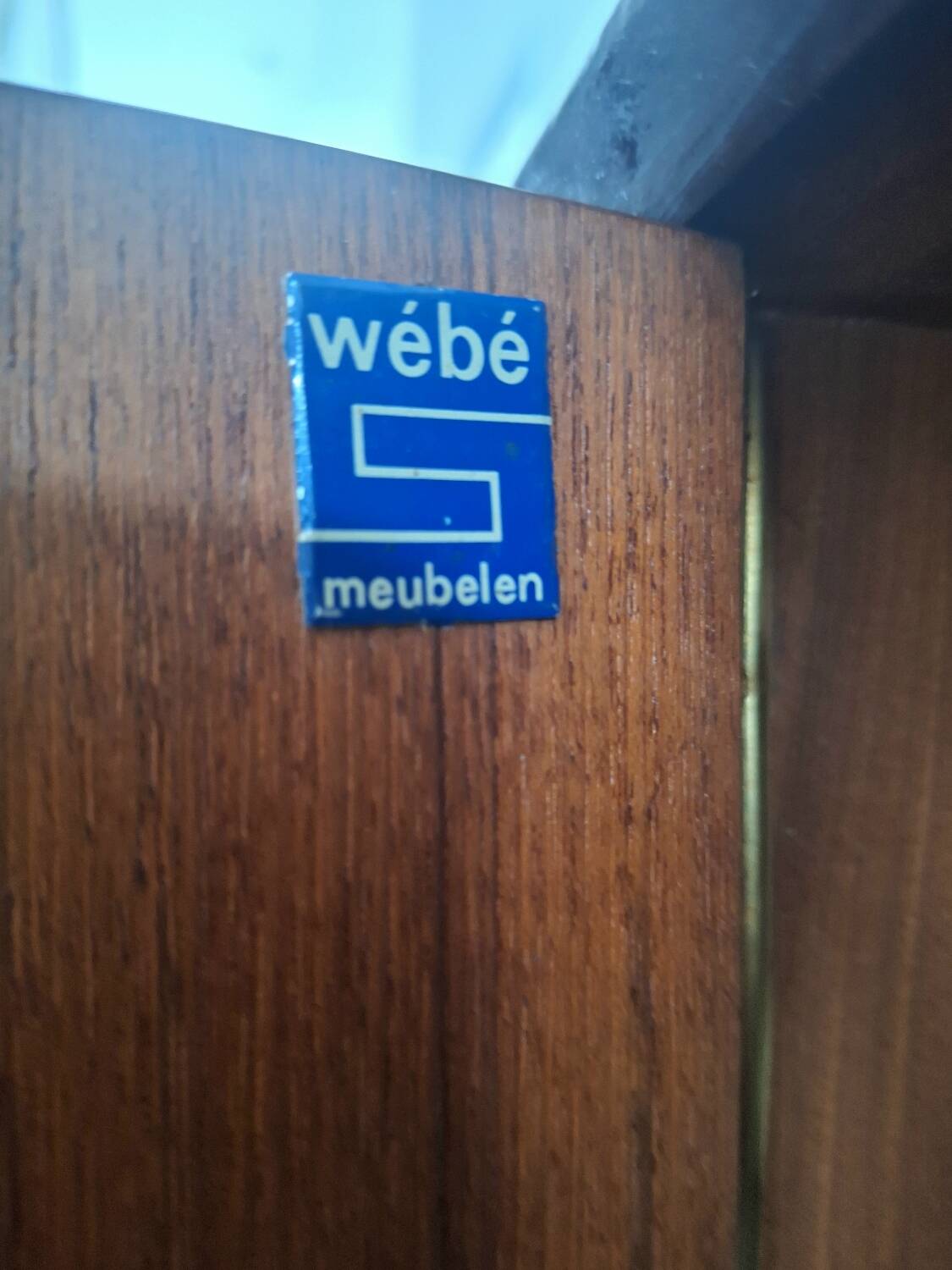 Vintage Louis van Teeffelen sideboard for Wébé, antique secretary buffet