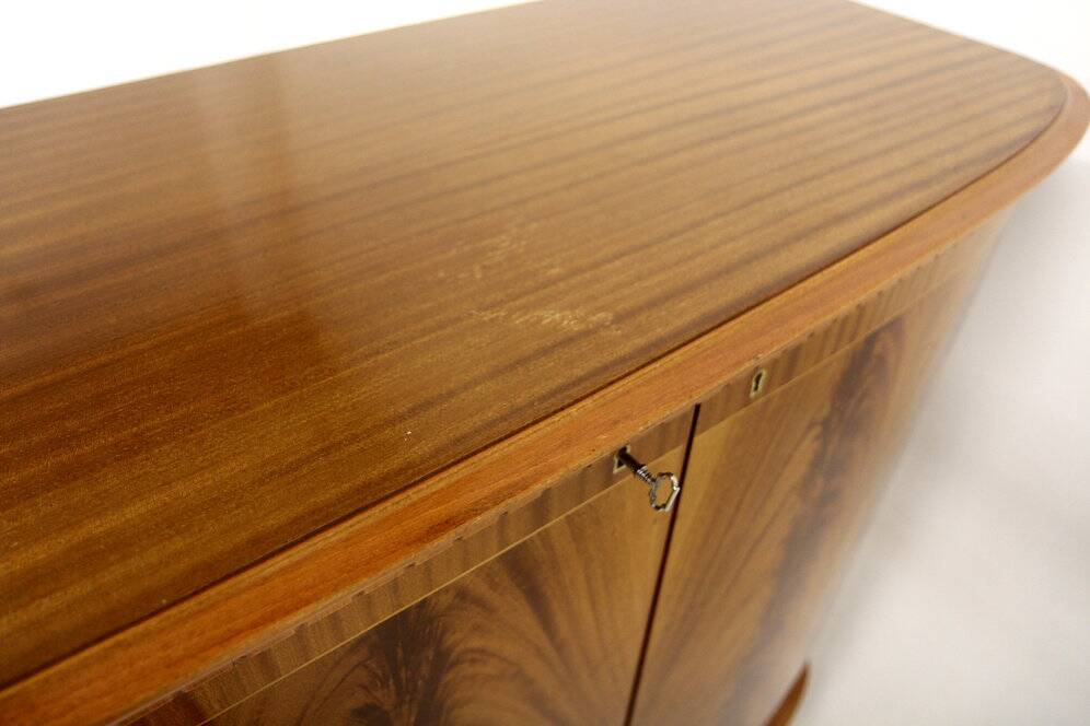 Scandinavian enfilade in mahogany, Swedish modern, Sweden, 1940.