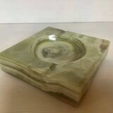Green onyx ashtray empty pocket