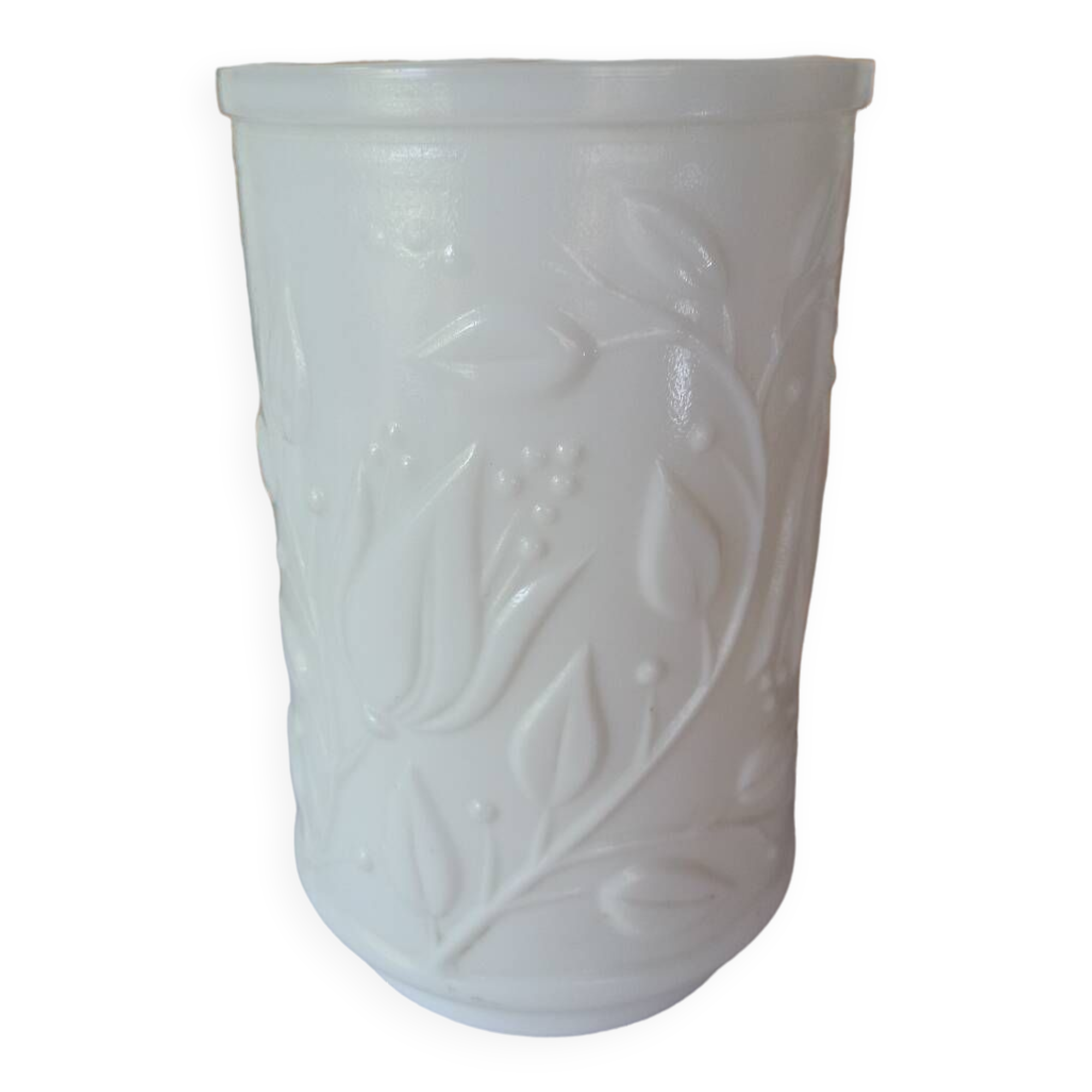 Vase opaline blanche