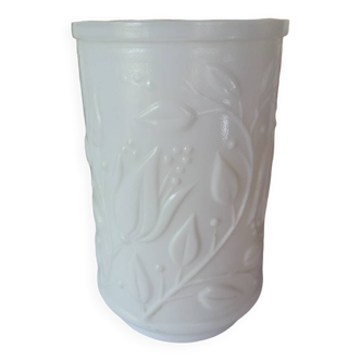 White opaline vase