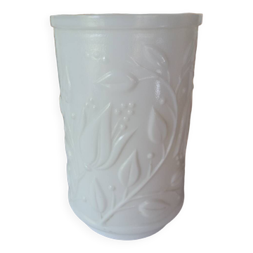 White opaline vase