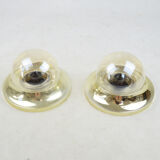 Pair of ceiling lamps