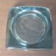 Saint Gobain ashtray in sky blue transparent glass 70s