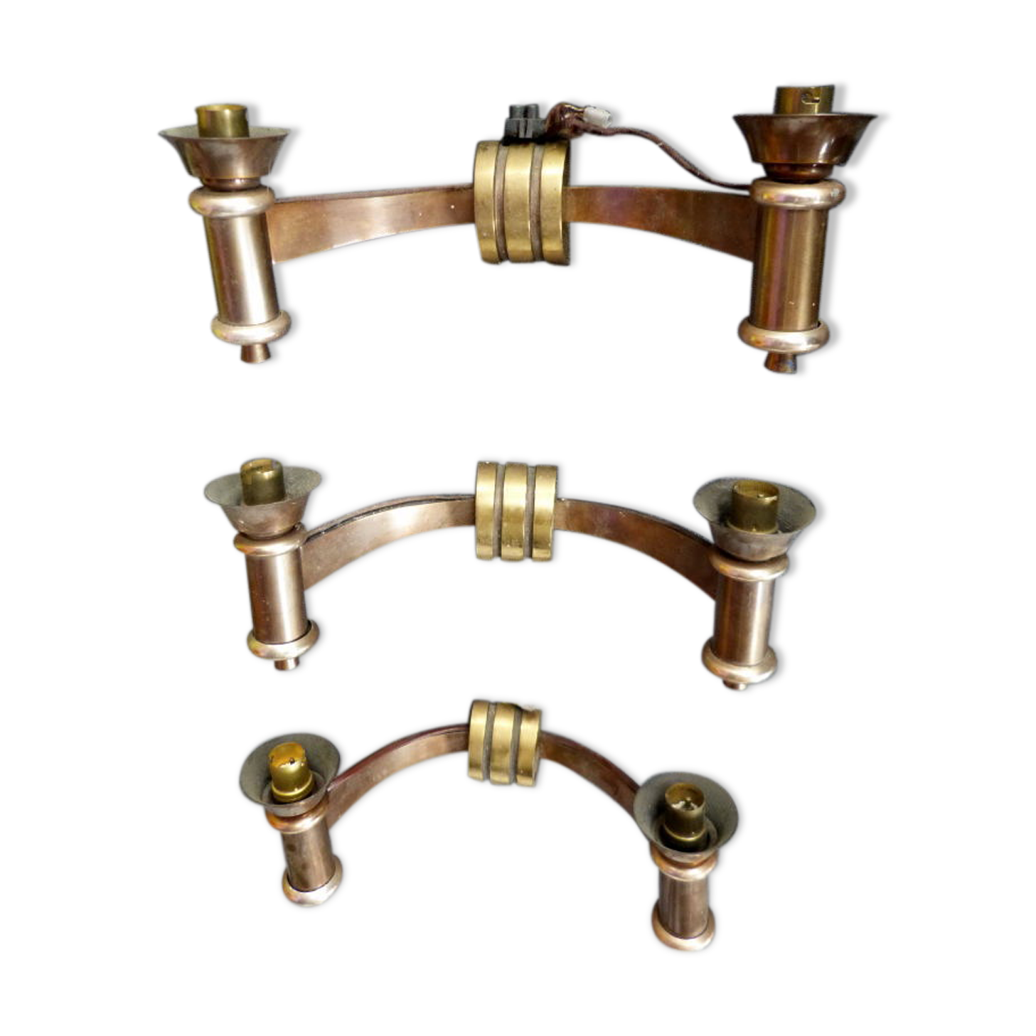 Copper bronze sconces 1930