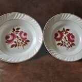 Set of 2 round dishes Hamage and Moulin des loups North