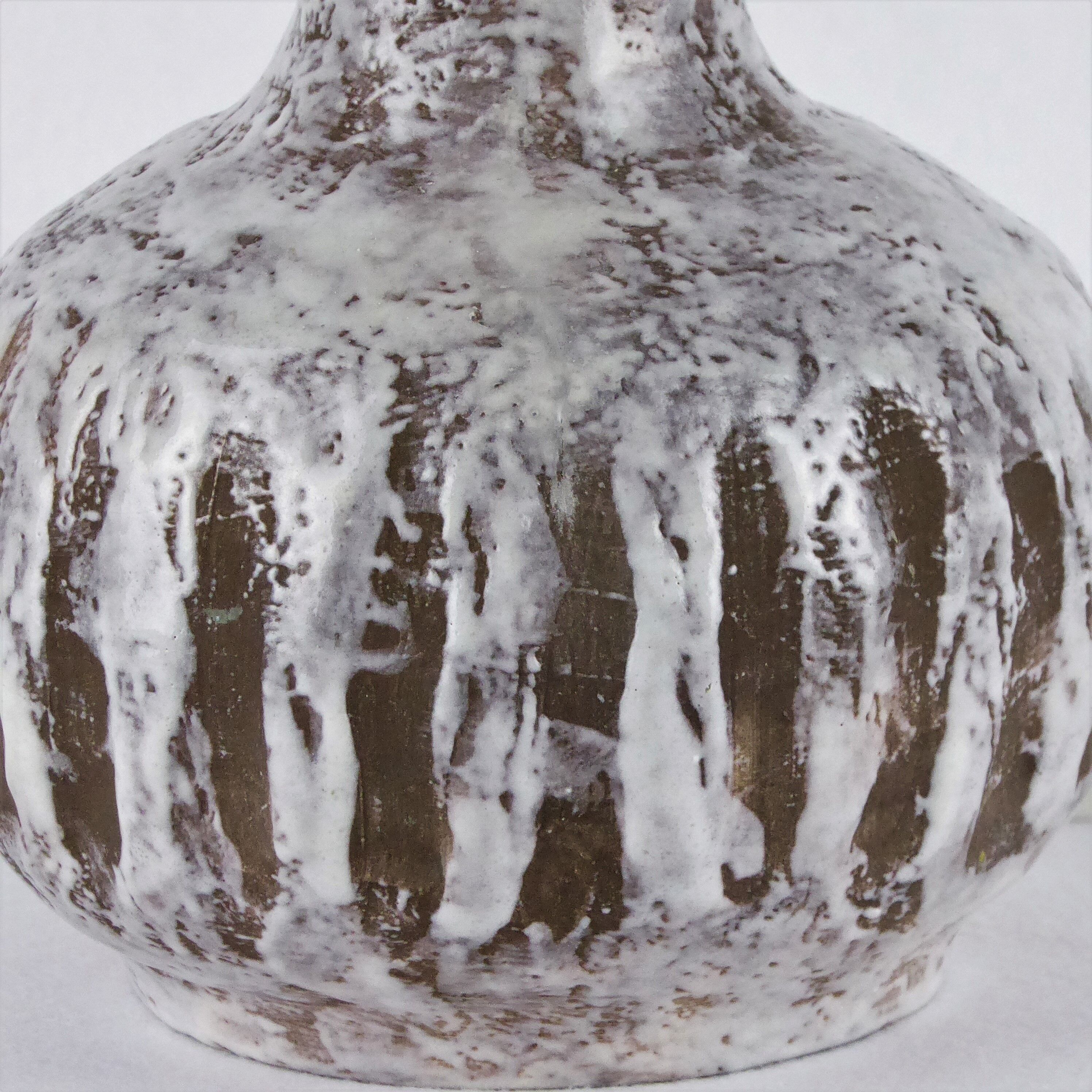 Lampe coloquinte céramique 1950