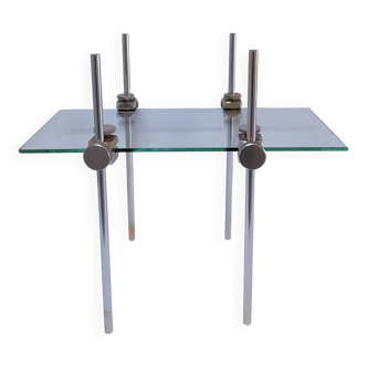 étagère présentoir verre métal design 70-80