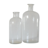 Two large apothecary glass jars