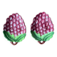 Duo de petits plats, raviers ou vide poches en barbotine