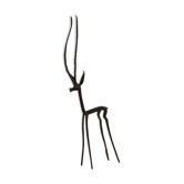 Vintage bronze antelope