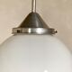 Vintage suspension ball opaline white diameter 30 cm