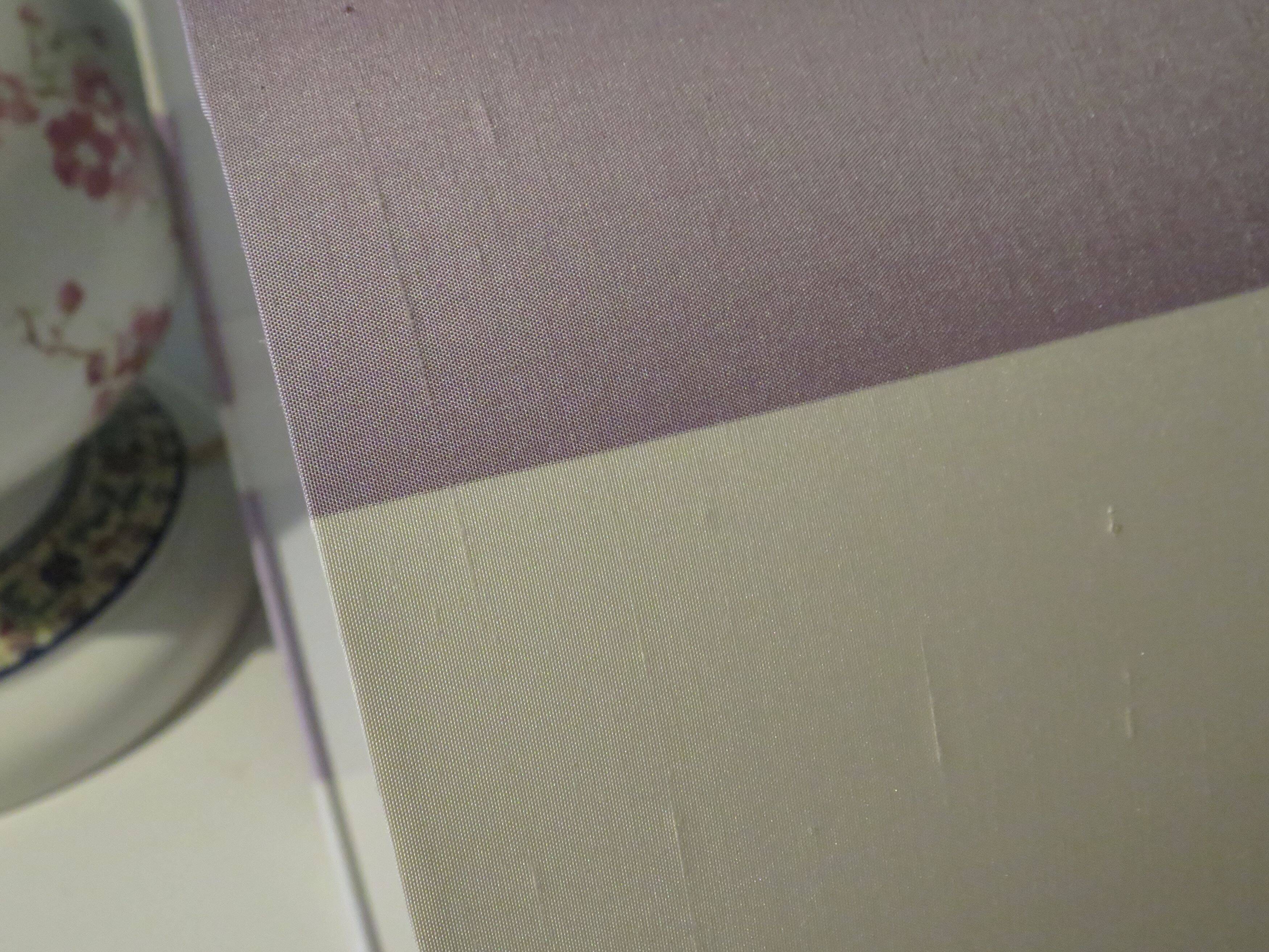 Large vintage ceramic table lamp with oriental images.