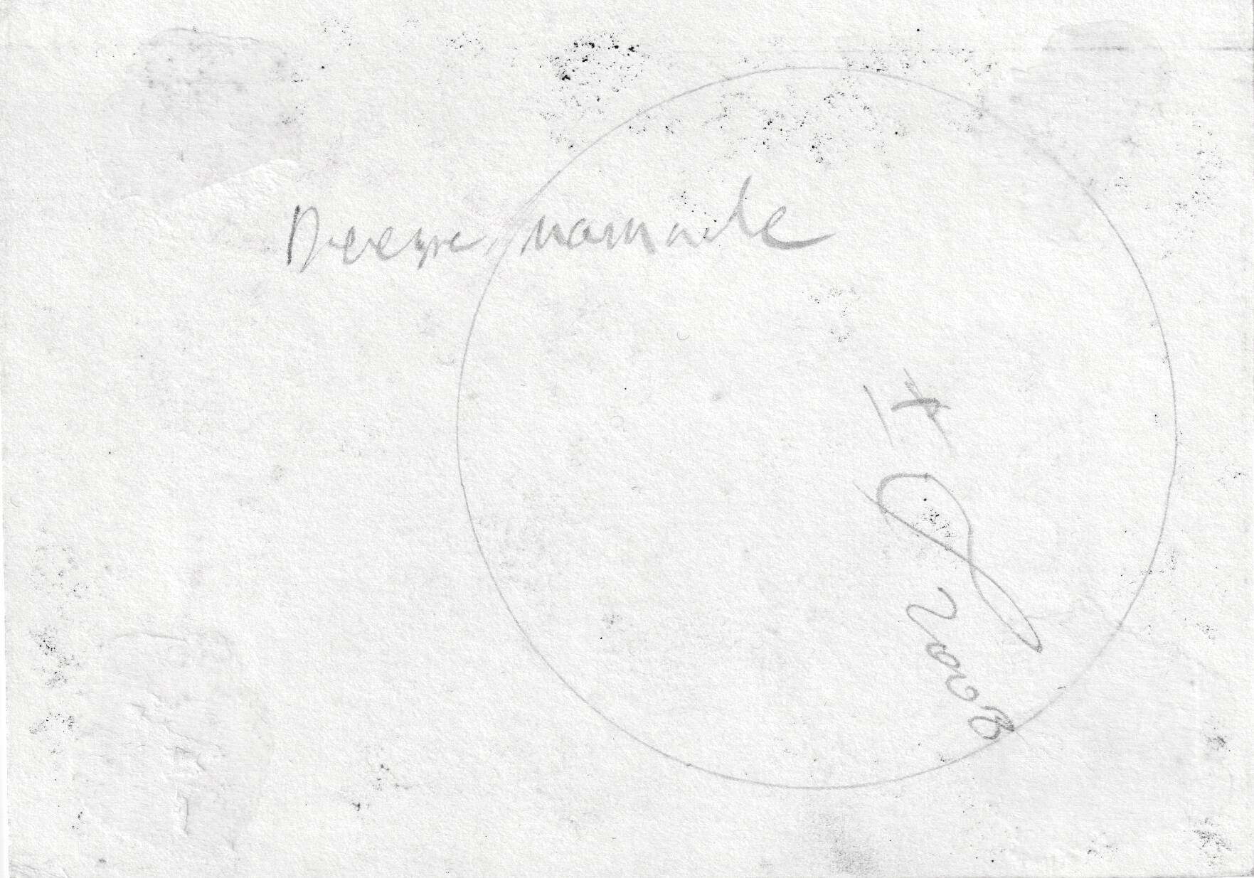 Ink drawing on paper by Gérald Foltête 2008 - 10x15 cm