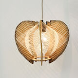 Suspension fil et bois des années 60-70