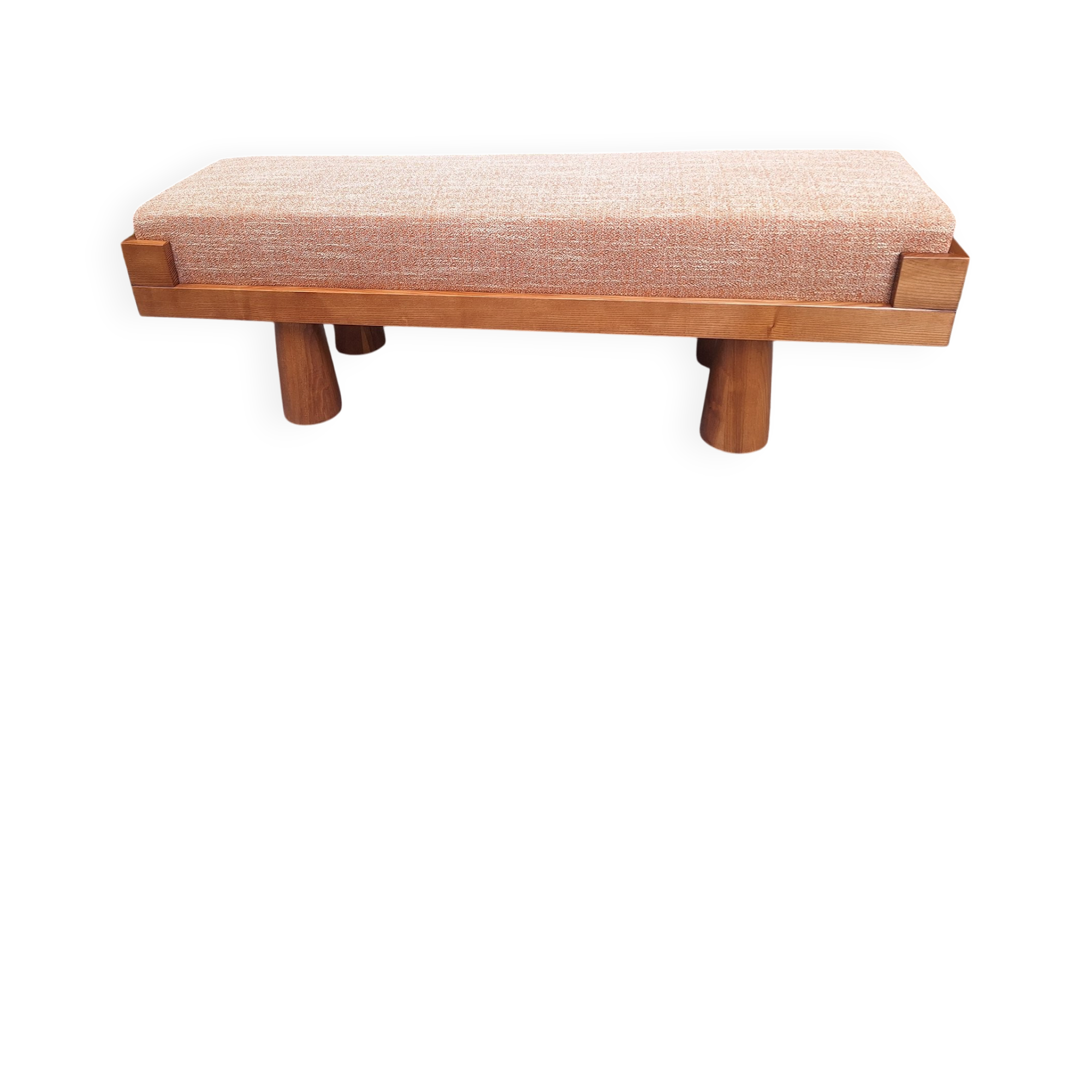 Bench with Conical Legs and Stain-Resistant Multi-Color Fabric from Artigianato Italiano, 2000s