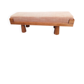 Bench with Conical Legs and Stain-Resistant Multi-Color Fabric from Artigianato Italiano, 2000s