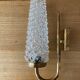 Brass and chiseled glass wall light