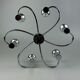 60s 70s Sputnik wall lamp or ceiling lamp by Cosack Leuchten Chrom