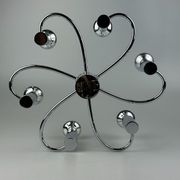 60s 70s Sputnik wall lamp or ceiling lamp by Cosack Leuchten Chrom