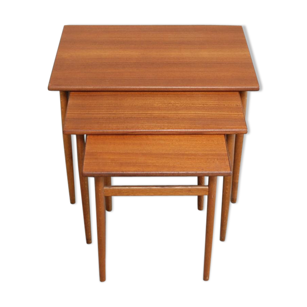 Tables gigognes vintage par Tove & Edvard Kindt Larsen pour Seffle Danemark