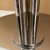 Lampadaire vintage moderniste « modèle 44 » Perzel métal chromé et verre sablé