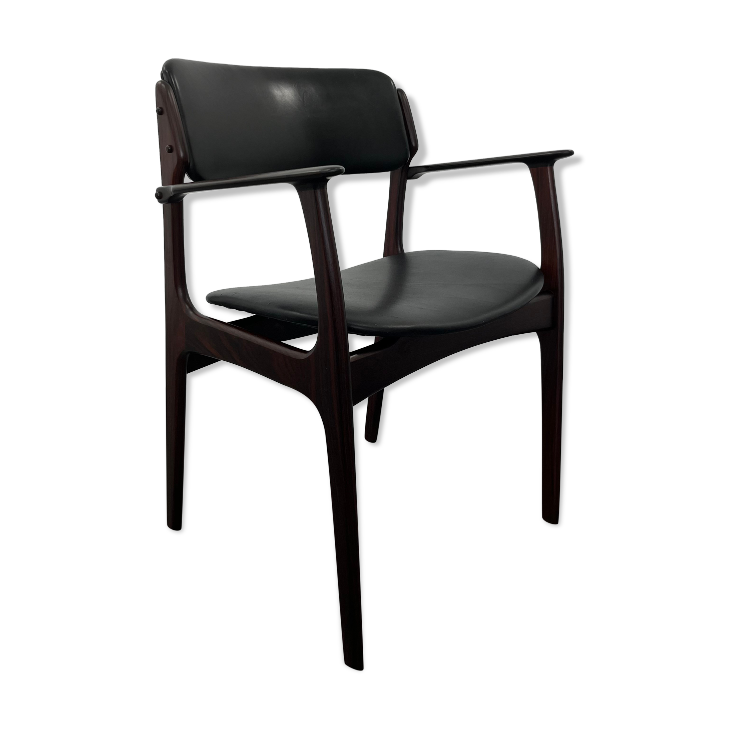 Rosewood armchair by Erik Buch for O.D. Møbler, 1960s