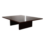 Table Basse Axel Vervoordt Bois E Bambou Laque Belgique 1980