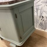 Chevet ou meuble d’appoint vert de gris