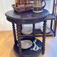 Sculpted wooden table
