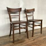Pair of Parisian bistro chairs
