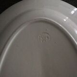 Longwy dish, pink and white Manon model