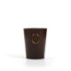 Carl auböck 1950s brown leather waste paper basket