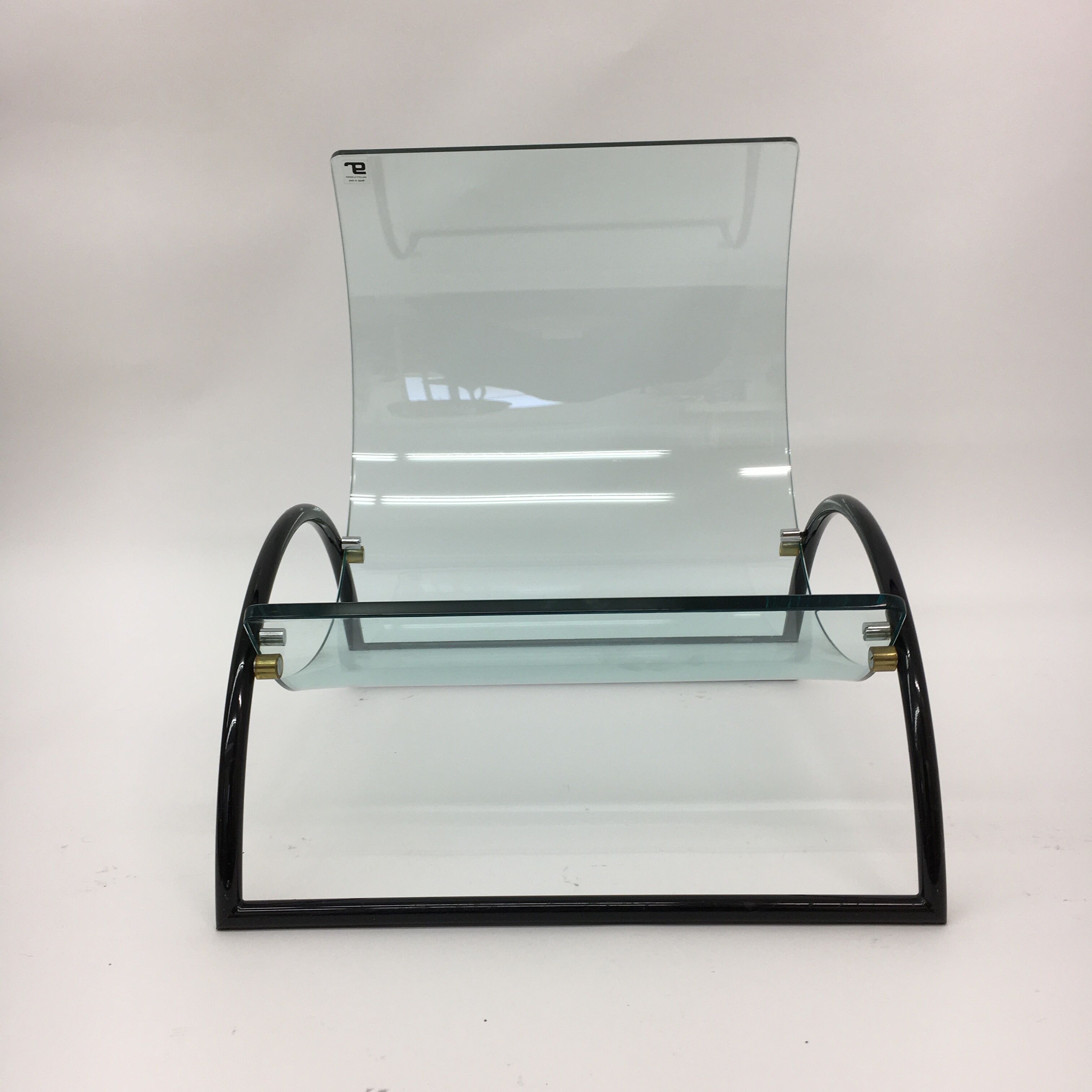 Italian magazine rack, 1980's, Gallotti & Radice