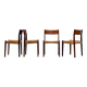 Danish chairs in teak and paper cord by Poul Volther (1960)